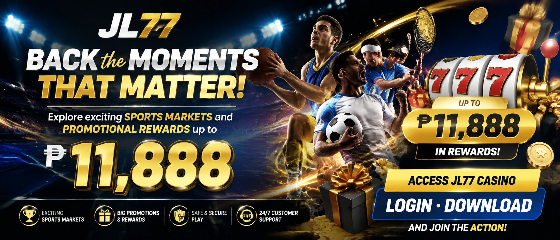 JL77 sports card layout shown on a mobile-friendly screen
